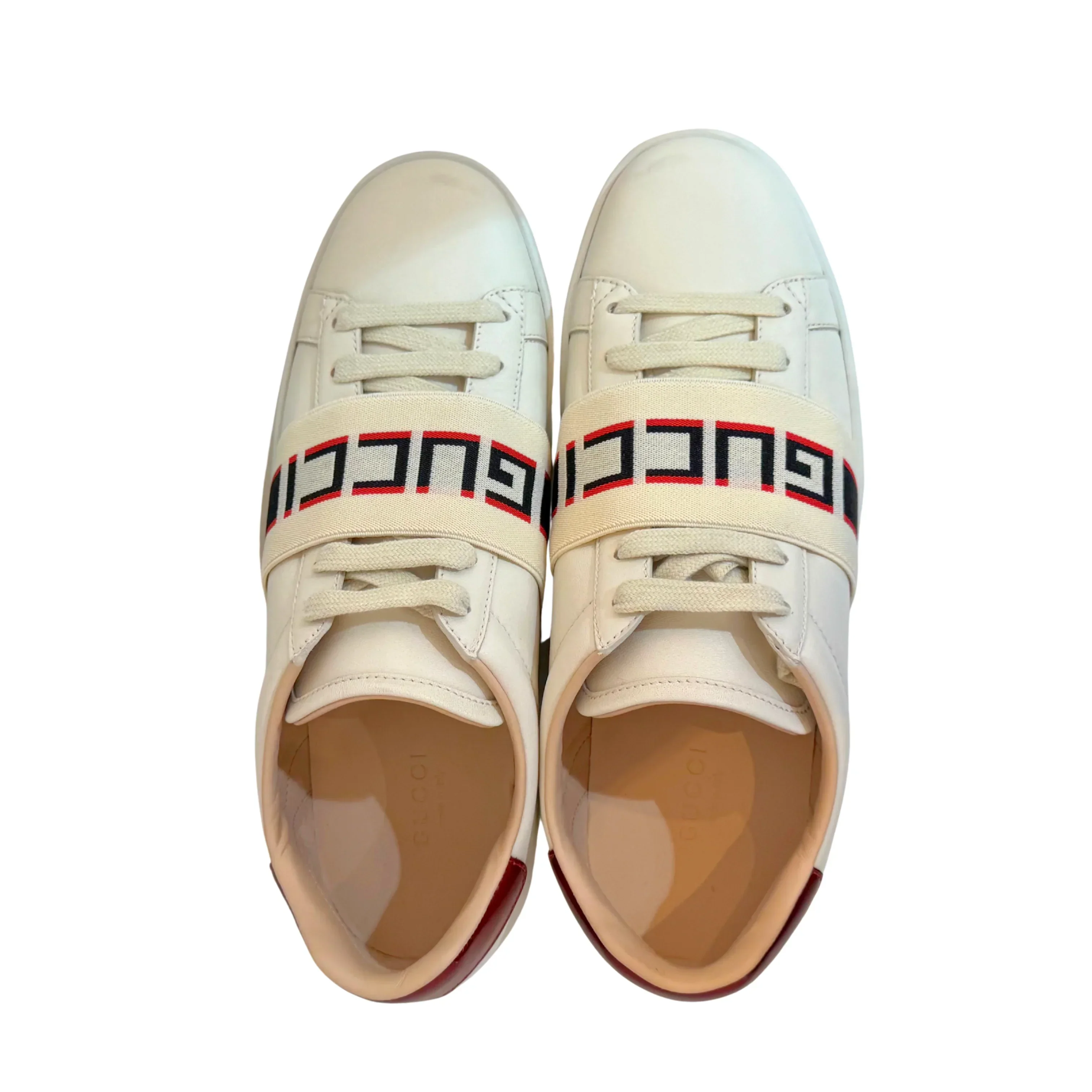 Gucci Ace Sneakers Leather White 37.5 - Image 4